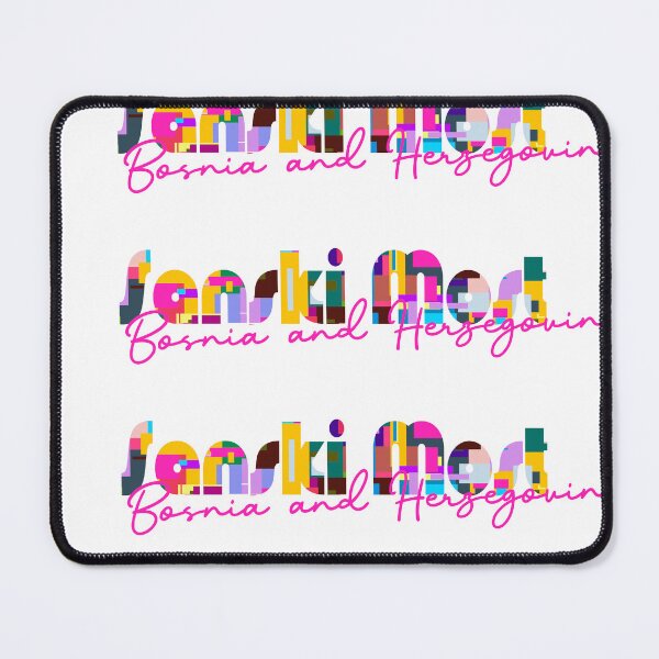 Item preview, Sanski Most, Bosnia and Herzegovina, Vibrant Abstract City Typography Art designed and sold by Wanderful-roads.
