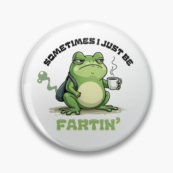 Item preview, Sometimes I Just Be Fartin’ – Funny Frog Vintage Design designed and sold by EmiBarDesign.