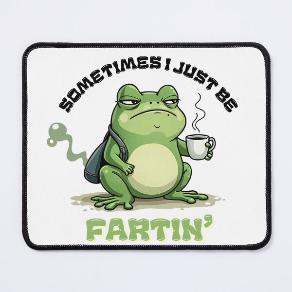 Item preview, Sometimes I Just Be Fartin’ – Funny Frog Vintage Design designed and sold by EmiBarDesign.