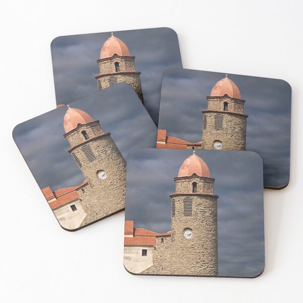 Item preview, The bell tower of Collioure under a stormy sky designed and sold by Open Road Gallery .