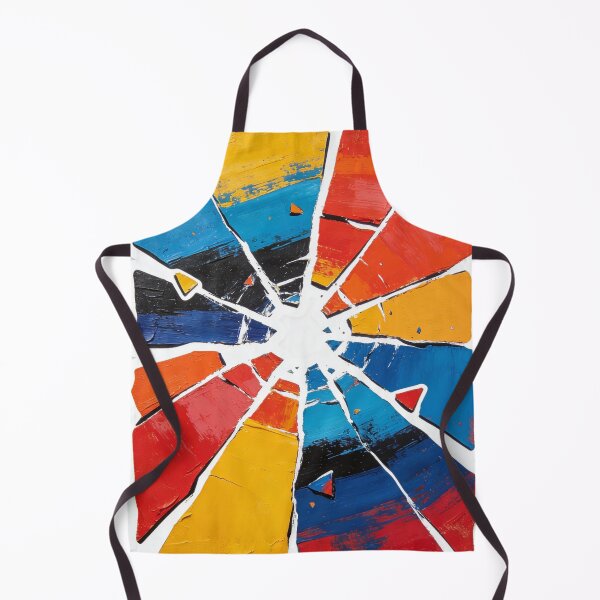Item preview, Explosive Abstract Impasto Art | Shattered Primary Colors Texture Design designed and sold by Cherrydora.