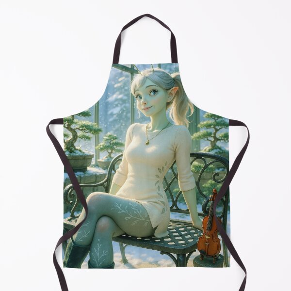 Item preview, Snowytree cricket elf girl violin greenhouse designed and sold by CathryneDelamort.