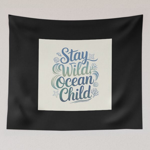 Item preview, Stay Wild Ocean Child – Beach Vibes Ocean Lover Design T-Shirt designed and sold by Shiwwa.