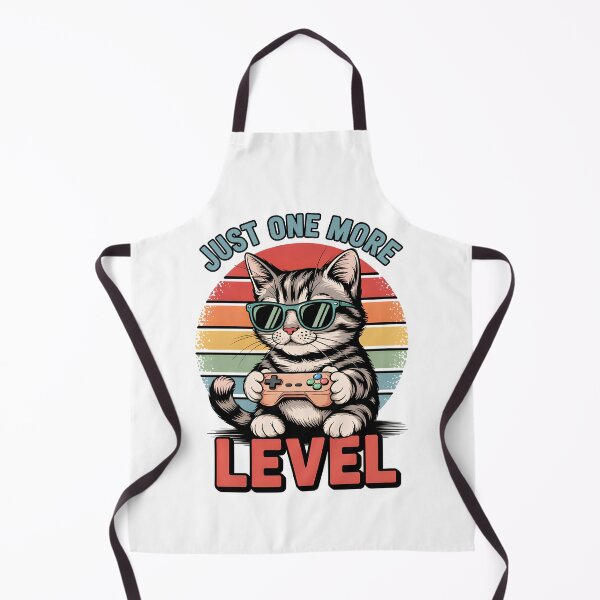 Item preview, Just One More Level Gaming Cat Art designed and sold by ZuToMi.