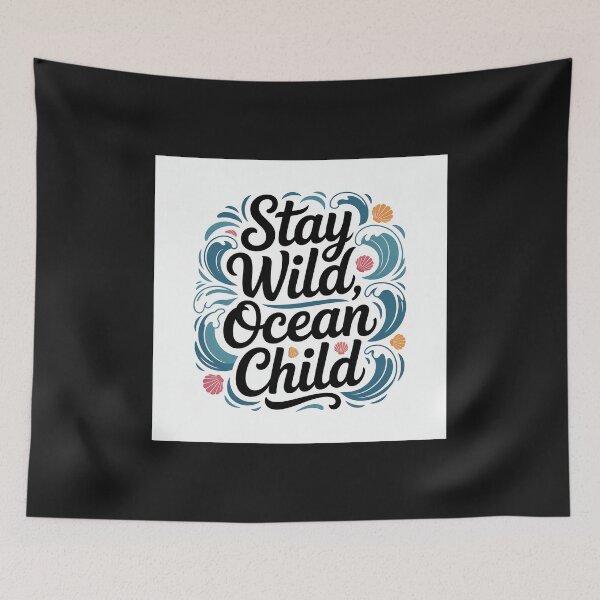 Item preview, Stay Wild Ocean Child – Beach Vibes Ocean Lover Design T-Shirt designed and sold by Shiwwa.
