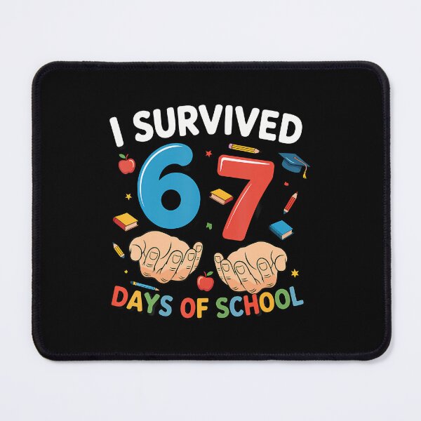 Item preview, I Survived 67 Days Of School Funny Six Seven 6 7 Meme Z Gen designed and sold by DianaEsther1.