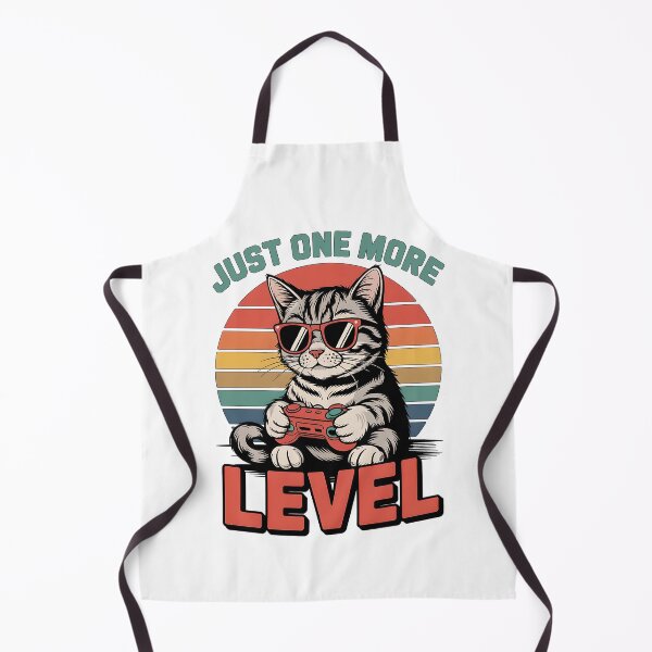 Item preview, JUST ONE MORE LEVEL Retro Gamer Cat designed and sold by ZuToMi.