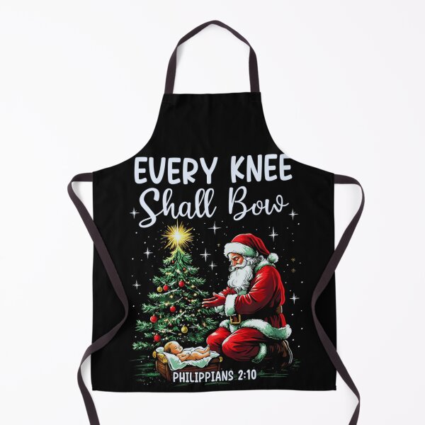 Item preview, Religious Every Knee Shall Bow Santa Claus Kneeling At Nativity Scene designed and sold by DaphoLatara.