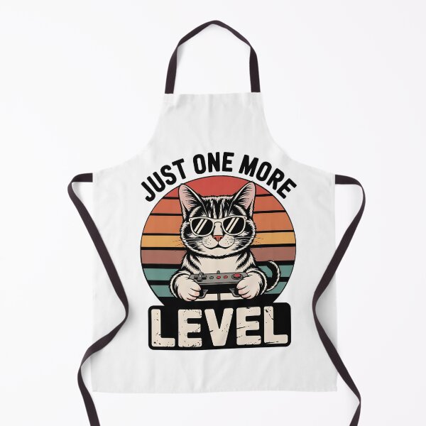 Item preview, Just One More Level Gamer Cat Art designed and sold by ZuToMi.