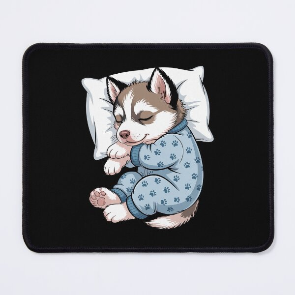 Item preview, Sleeping Pajama Pomsky Drawing Art designed and sold by SnackPAC.