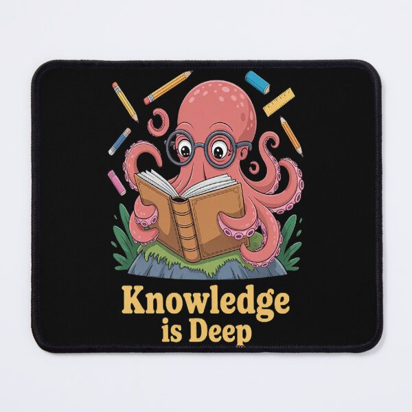 Item preview, The Depth Of Knowledge Is Deep Bookish Octopus Wisdom designed and sold by TeamLequid.