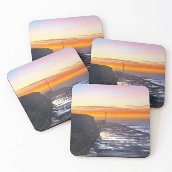 Item preview, Porthleven Harbour Sunset designed and sold by kathleenjean.