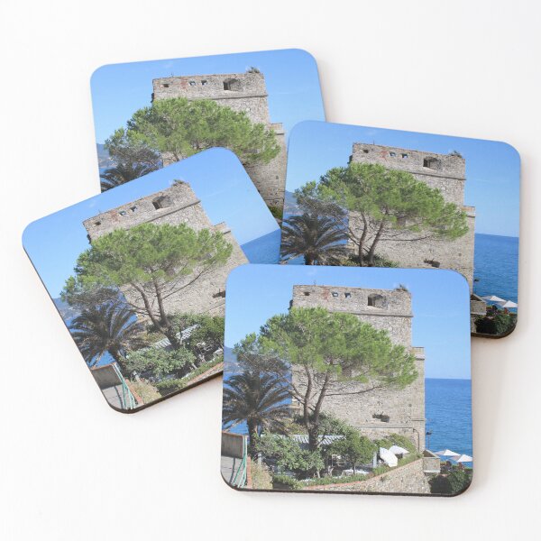 Item preview, Stone Tower on the Ligurian Sea designed and sold by Open Road Gallery .