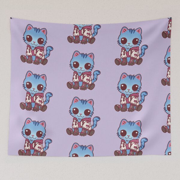 Item preview, Blue Derpy Tabby Cat K-Pop Outfit designed and sold by BGMeYou.