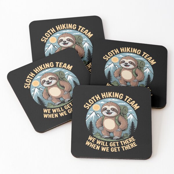Item preview, Sloth Hiking Lazy Hiker Outdoor Nature Animal Lovers designed and sold by SnackPAC.