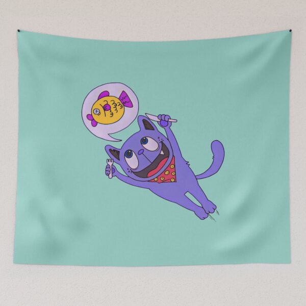 Item preview, Flying Cat Going Crazy designed and sold by zarkazman.
