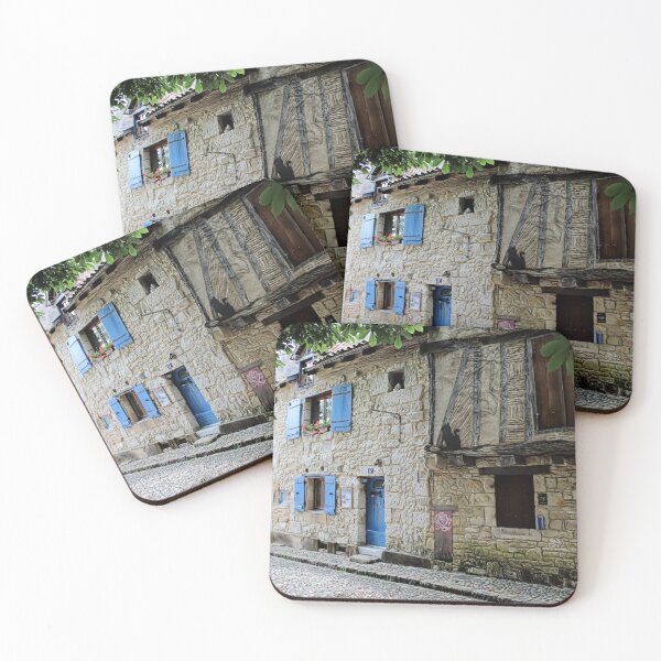 Item preview, Old alley with blue shutters in Bergerac designed and sold by Open Road Gallery .