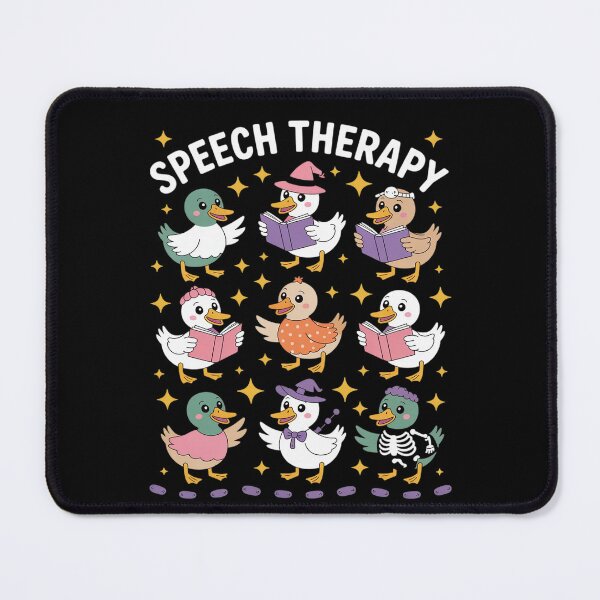 Aperçu de l'œuvre Orthophoniste spécialiste de la thérapie par la parole Silly Goose Halloween créée et vendue par SnackPAC.