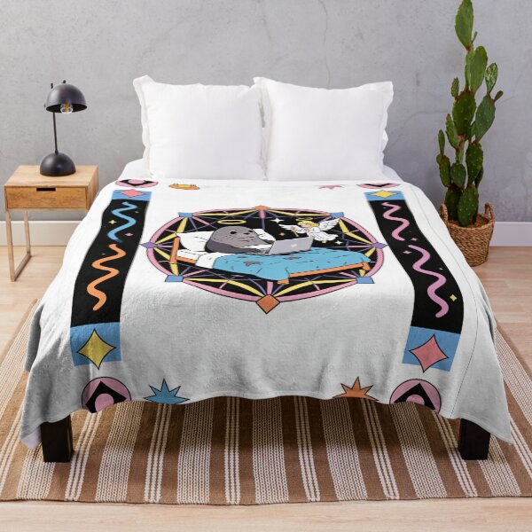 Item preview, Angelic Seal Working From Bed Pop Art | Surreal WFH Geometric Design designed and sold by Cherrydora.