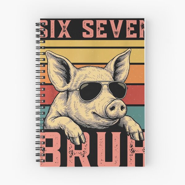 Item preview, Six Seven Bruh 67 Meme Funny Cool Sunglasses Pig Shirt designed and sold by LashondaGreen89.
