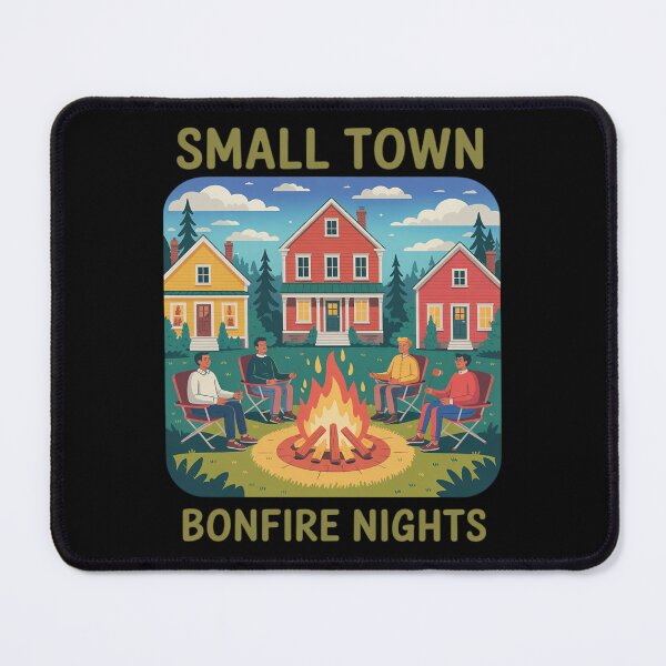 Item preview, Small Town Bonfire Nights Fall Autumn Season Townspeople designed and sold by LittleDame.