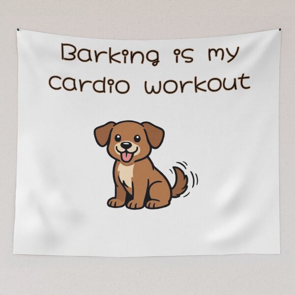 Item preview, Funny Barking Cardio Dog Saying designed and sold by NatureUnleashed.