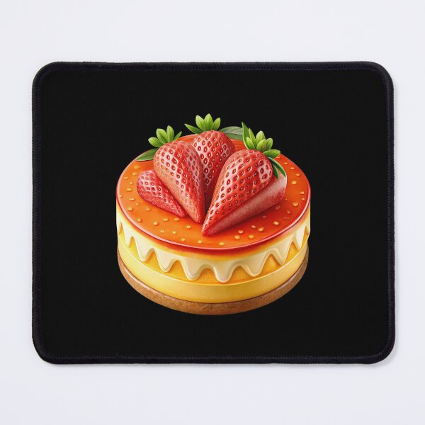Item preview, Gourmet Cheesecake with Strawberry Slices and Orange Glaze designed and sold by Jirada.