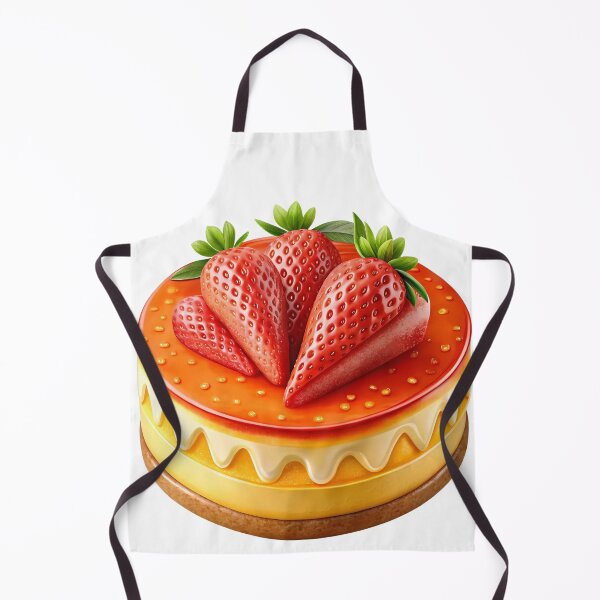 Item preview, Gourmet Cheesecake with Strawberry Slices and Orange Glaze designed and sold by Jirada.