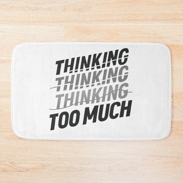 Item preview, Thinking Too Much Shirt – Abstract Overthinking Typography Experimental Design designed and sold by SiwyArt.