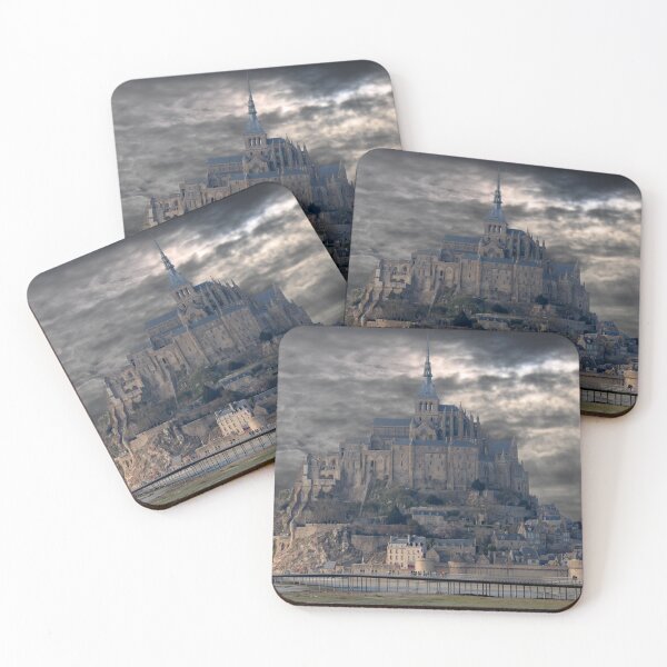 Item preview, Mont-Saint-Michel under a dramatic stormy sky designed and sold by Open Road Gallery .