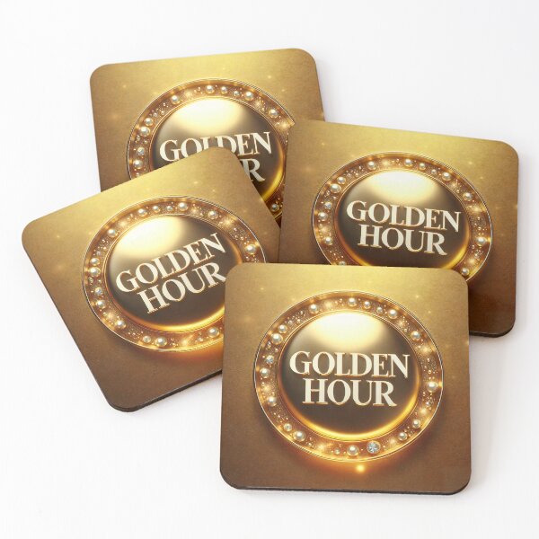 Item preview, Golden Hour Emblem – Luxury Gold Medallion designed and sold by AI-Only Creations.