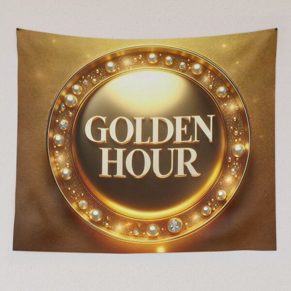 Item preview, Golden Hour Emblem – Luxury Gold Medallion designed and sold by AI-Only Creations.