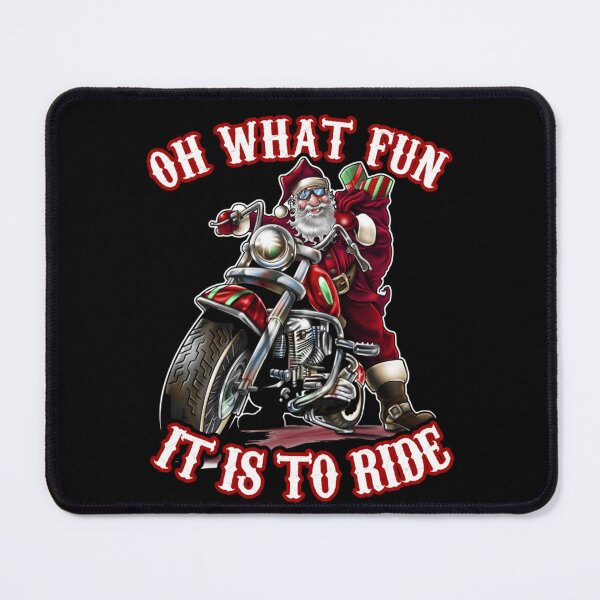 Item preview, Cool Santa Claus Riding Motorcycle Oh What Fun It Is Ride designed and sold by LizzyKeiko.
