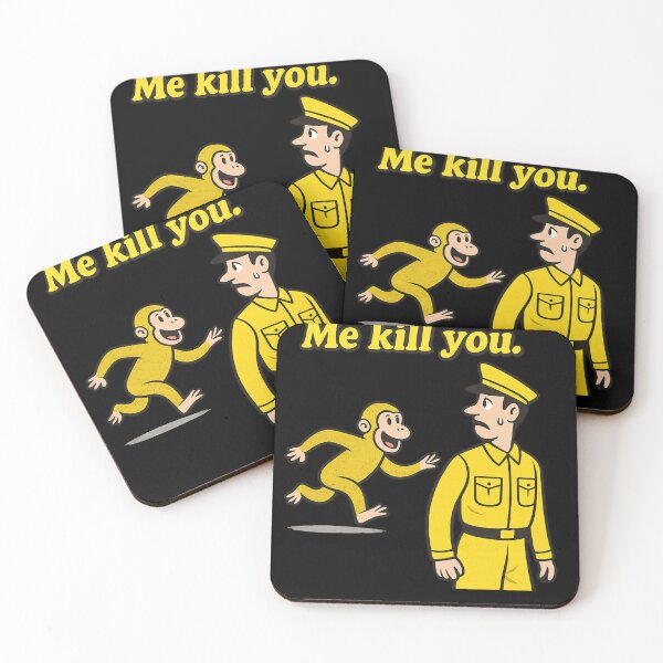 Item preview, Me Kill You – Surreal Monkey Threat Humor Design designed and sold by haitrieuic96.
