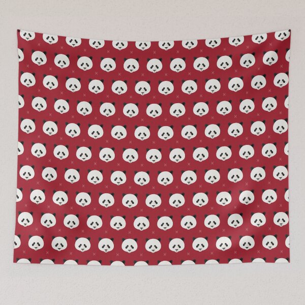 Item preview, Panda heads on red designed and sold by reneesillus.