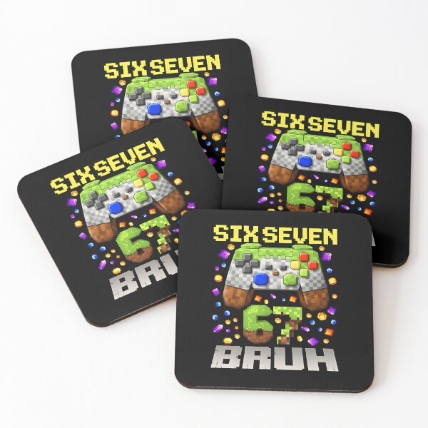 Aperçu de l'œuvre Mème humoristique Six Seven 67 Bruh Gaming - Cadeau idéal pour les garçons et les gamers créée et vendue par D-Signa.