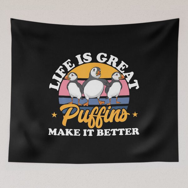 Item preview, Puffin Auks Seabird Life Is Great Puffins Make It Better designed and sold by EarlineImogene.