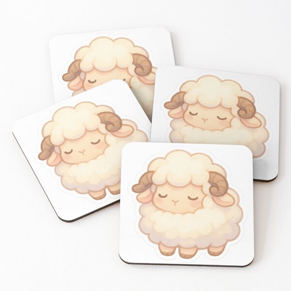 Item preview, Chibi Relaxed Sheep Sticker designed and sold by StickMint.