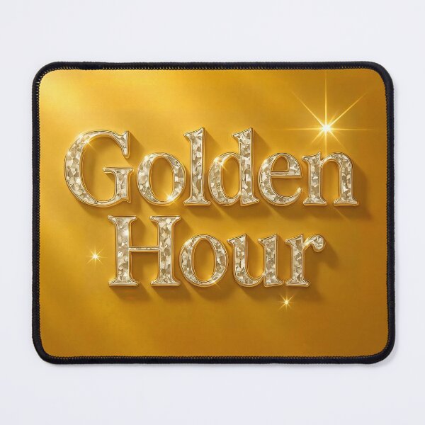 Item preview, Golden Hour – Diamond Gold Typography designed and sold by AI-Only Creations.