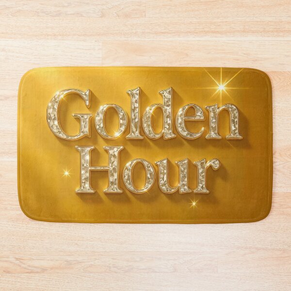 Item preview, Golden Hour – Diamond Gold Typography designed and sold by AI-Only Creations.