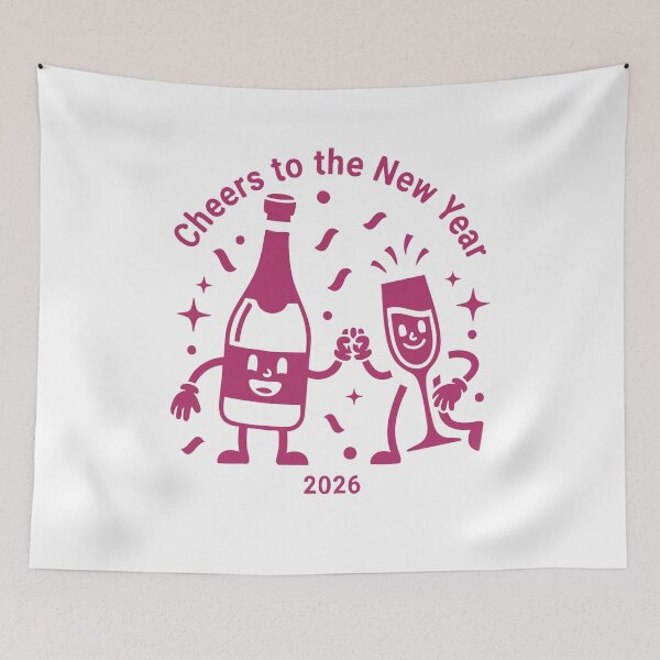 Item preview, Cheers To The New Year 2026 Celebration Design designed and sold by LuminOrb.