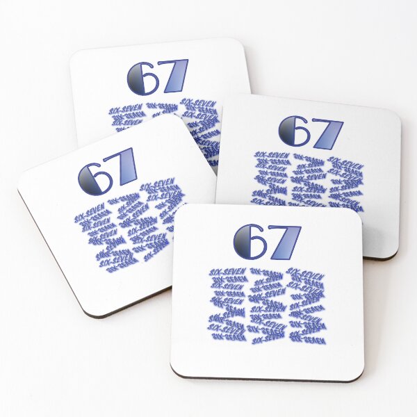 Item preview, Neon Blue 67 SIX-SEVEN designed and sold by rocksuti.