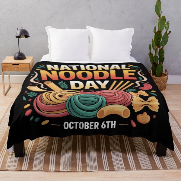 Item preview, National noodle day october 6th designed and sold by DreamOnShirts.