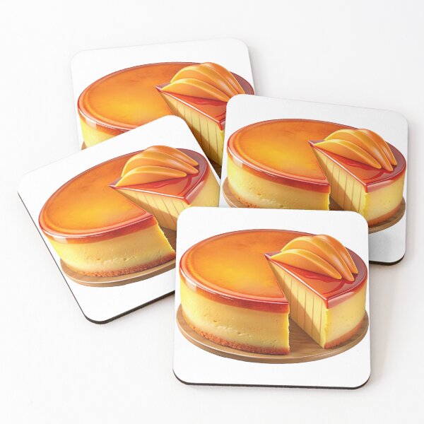 Item preview, A beautiful, glossy cheesecake slice. designed and sold by Jirada.