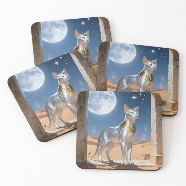 Item preview, Lunar Cat – Guardian of the Threshold designed and sold by SoniaSarkali.