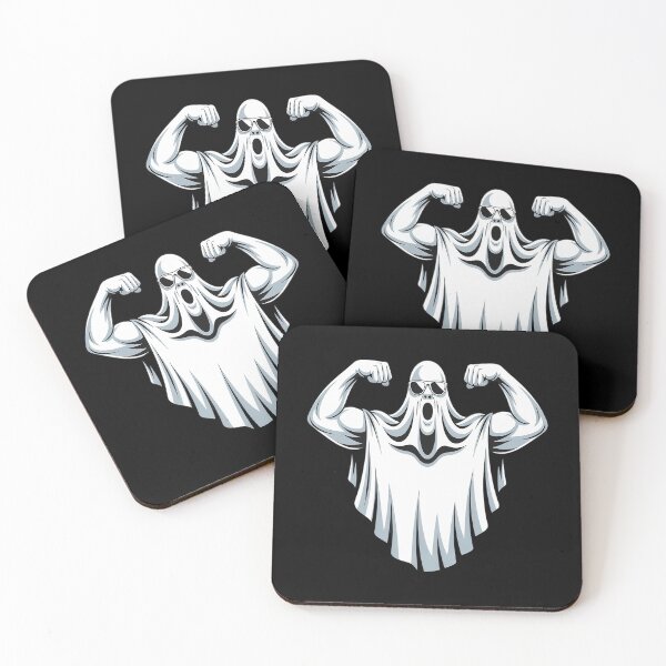 Item preview, HUSTLE FOR THAT MUSCLE Gym Bro Ghost Biceps Coach designed and sold by Lucaseinar.