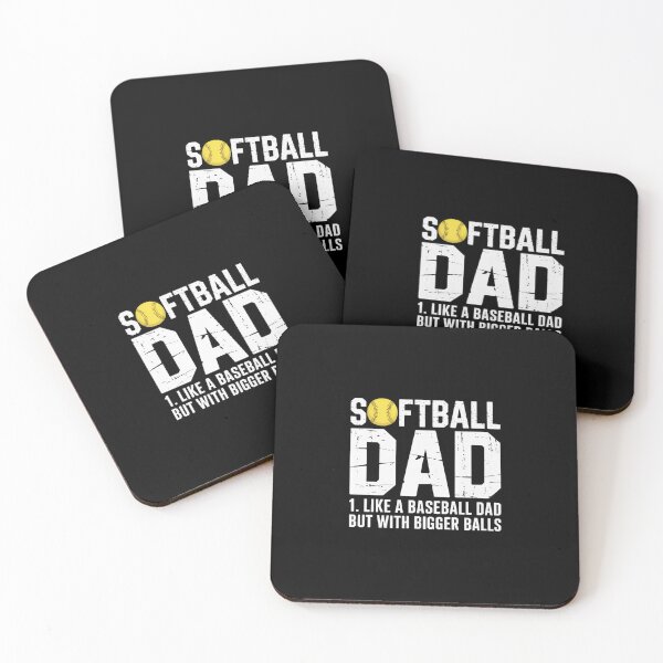 Item preview, Softball Dad Like A Baseball Dad With Bigger Balls designed and sold by RayhendersonArt.