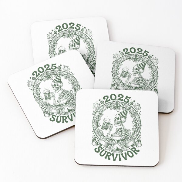 Item preview, 2025 Survivor Skeleton New year's Eve Fun designed and sold by LuminOrb.