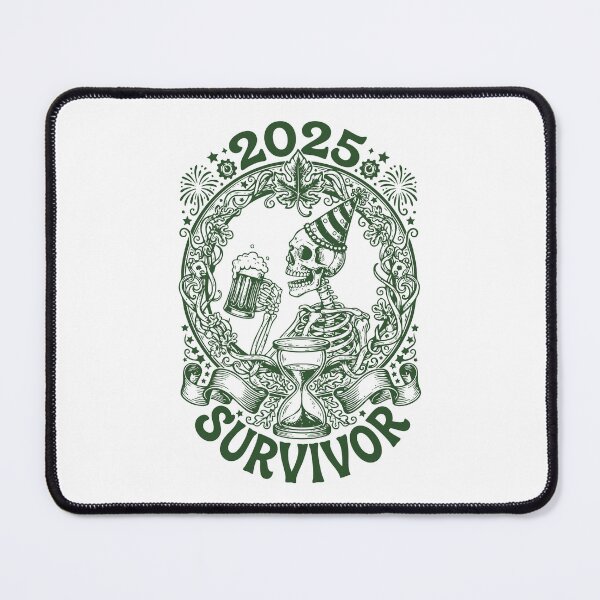Item preview, 2025 Survivor Skeleton New year's Eve Fun designed and sold by LuminOrb.