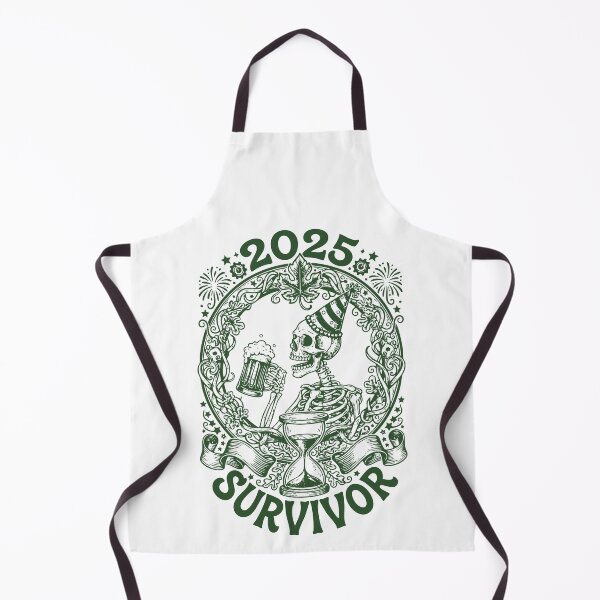 Item preview, 2025 Survivor Skeleton New year's Eve Fun designed and sold by LuminOrb.
